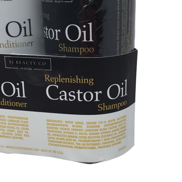Beauty Untouched Replenishing Castor Oil Shampoo and Conditioner JUMBO SIZE 32oz - Picture 5 of 5